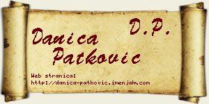 Danica Patković vizit kartica